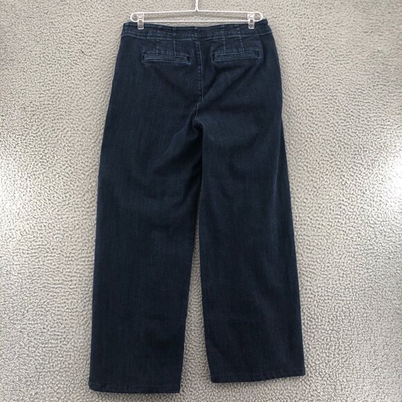 J Jill Jeans Womens 6 Blue Dark Wash Denim Metropolitan Full Leg Straight Casual - Picture 3 of 13